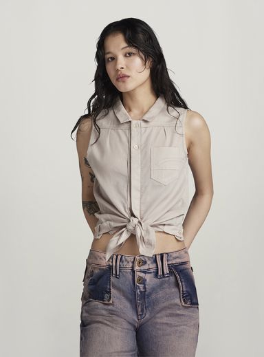 Y2K Sleeveless Shirt
